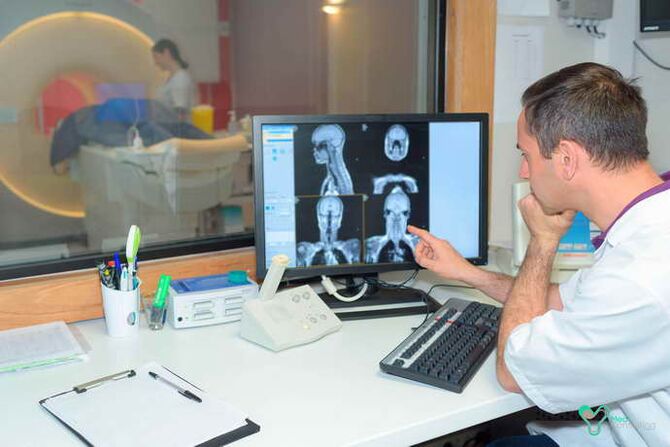 Computer diagnosis of a thoracic osteochondrosis