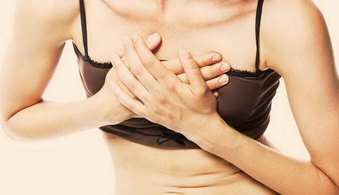 Pain in chest osteosondrosis