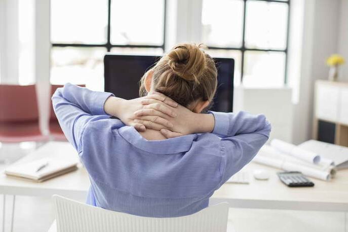 Thoraxosteochondrosis during the seated work