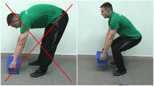 How to lift weights properly to prevent back pain
