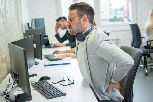 Remaining in the same position for a long time leads to severe muscle tension.